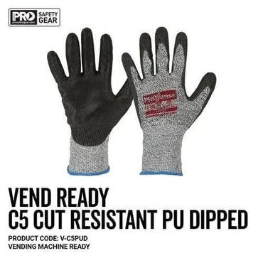 Pro Choice Prosense C5 With PU Palm Glove Vend Ready X12 Gloves - V-C5PUD
