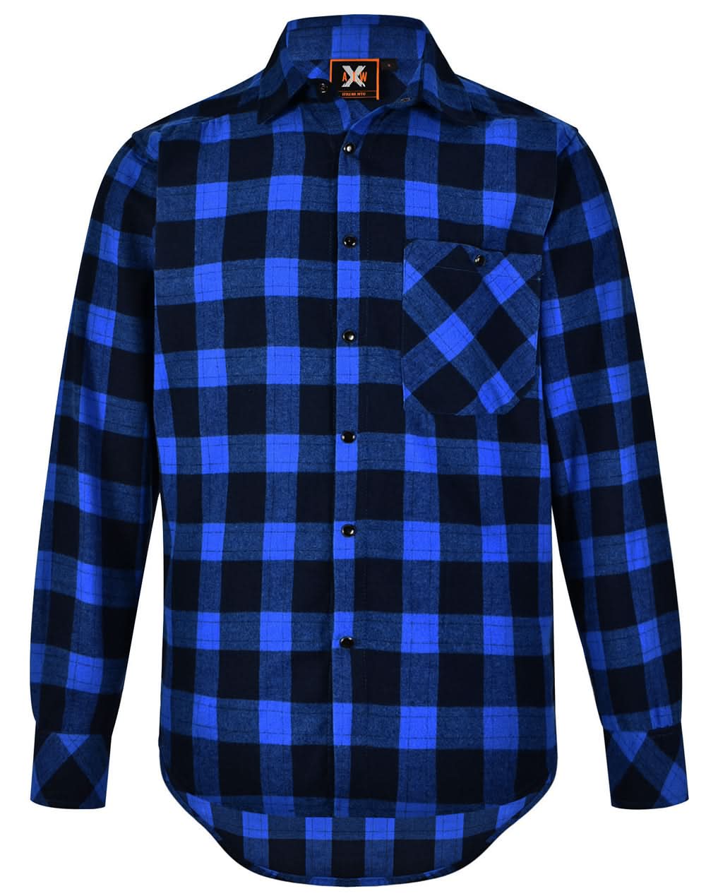 Winning Spirit Unisex Classic Flannel Plaid Shirt WT11