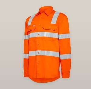 Hard Yakka Women's Taped Hi Vis Core X Back Shirt Y08420 Metro Workwear.