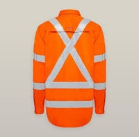 Hard Yakka Women's Taped Hi Vis Core X Back Shirt Y08420 Metro Workwear.