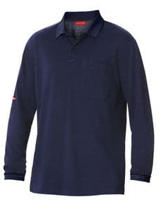Hard Yakka Pique Long Sleeve Polo Shirt Y11307 Metro Workwear.