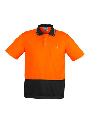 SYZMIK Unisex Hi Vis Basic Spliced Polo - Short Sleeve ZH231 Metro Workwear.