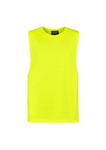 Mens His Vis Sleeveless Tee ZH297 Metro Workwear.