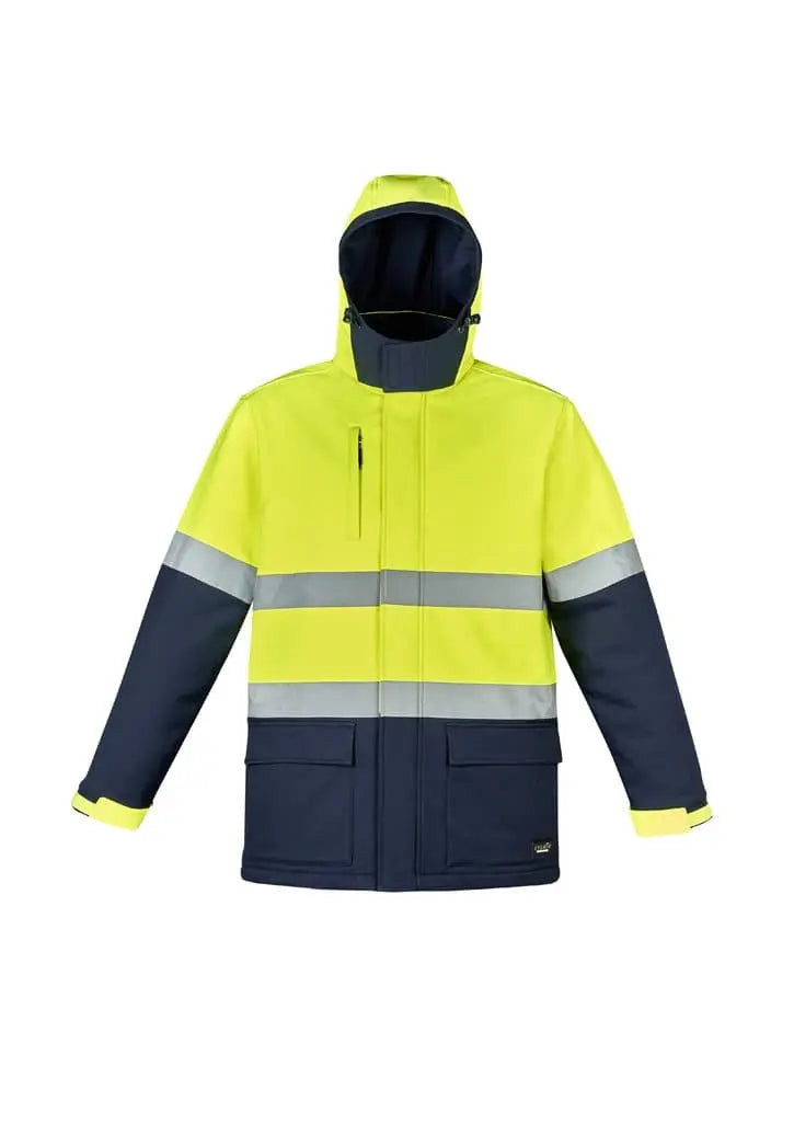 Unisex Hi Vis Antarctic Softshell Taped Jacket ZJ553 Metro Workwear.