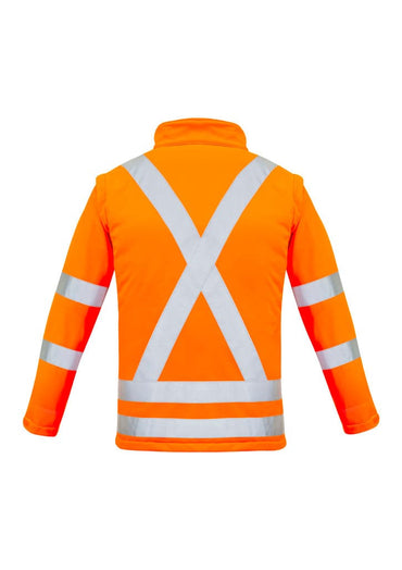 Syzmik Workwear Women's Hi Vis Rail X Back Softshell Jacket ZJ770 Metro Workwear.
