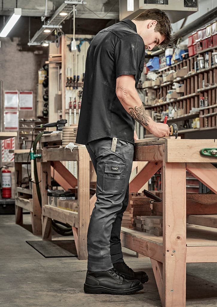 Syzmik Men's Essential Basic Cargo Stretch Pant ZP230 Metro Workwear.