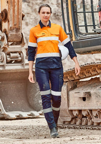 SYZMIK Women’s Essential Taped Cargo Pants ZP733 Metro Workwear.