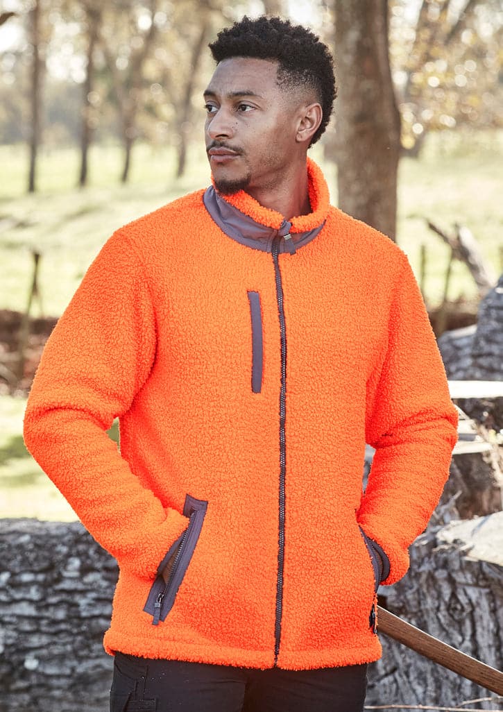Syzmik Workwear Unisex Streetworx Full Zip Sherpa Fleece ZT285 Metro Workwear.