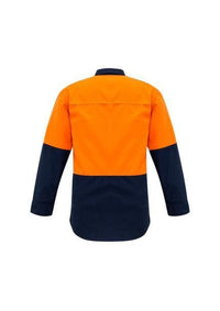 Mens Hi Vis Spliced Shirt FR HRC1 ZW138 Metro Workwear.