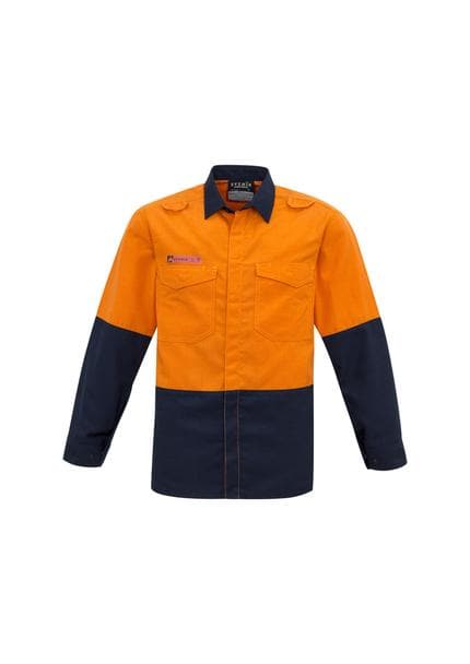 Mens Hi Vis Spliced Shirt FR HRC1 ZW138 Metro Workwear.