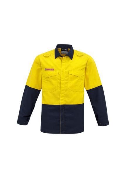 Mens Hi Vis Spliced Shirt FR HRC1 ZW138 Metro Workwear.