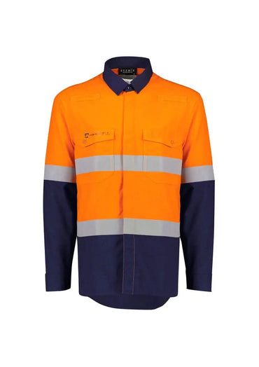 Syzmik Workwear Men's Flame Lightweight Ripstop FR Shirt ZW180 Metro Workwear.