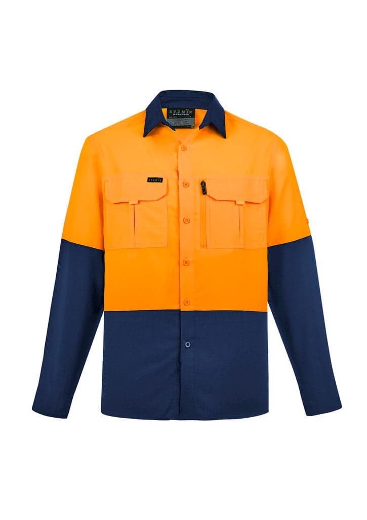 SYZMIK Men's Hi Vis Outdoor Shirt ZW468 Metro Workwear.