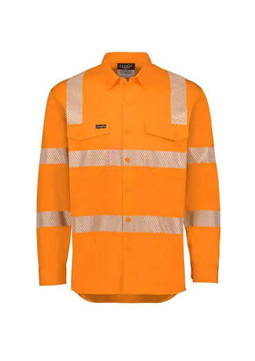 SYZMIK Men's VIC rail Segmented Tape Shirt ZW682 Metro Workwear.