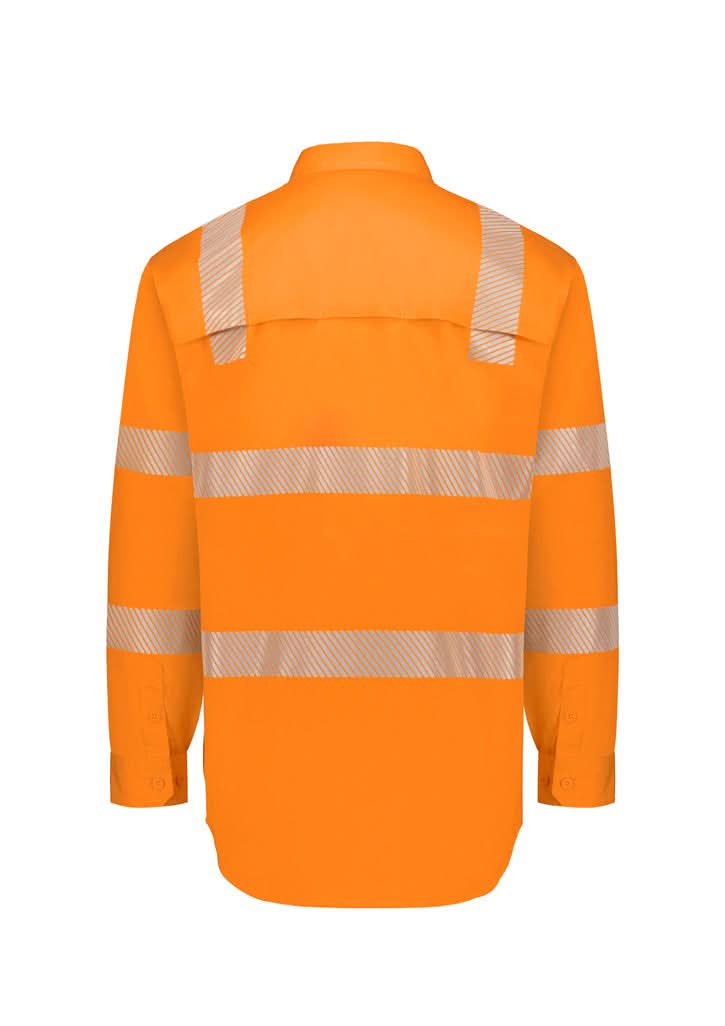 SYZMIK Men's VIC rail Segmented Tape Shirt ZW682 Metro Workwear.
