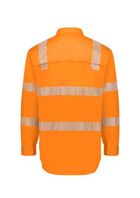 SYZMIK Men's VIC rail Segmented Tape Shirt ZW682 Metro Workwear.