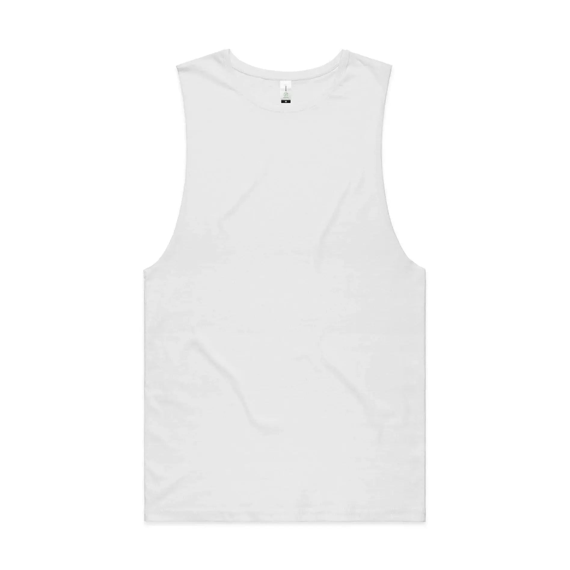 As Colour Men's barnard organic tank 5025G Casual Wear As Colour WHITE XSM 