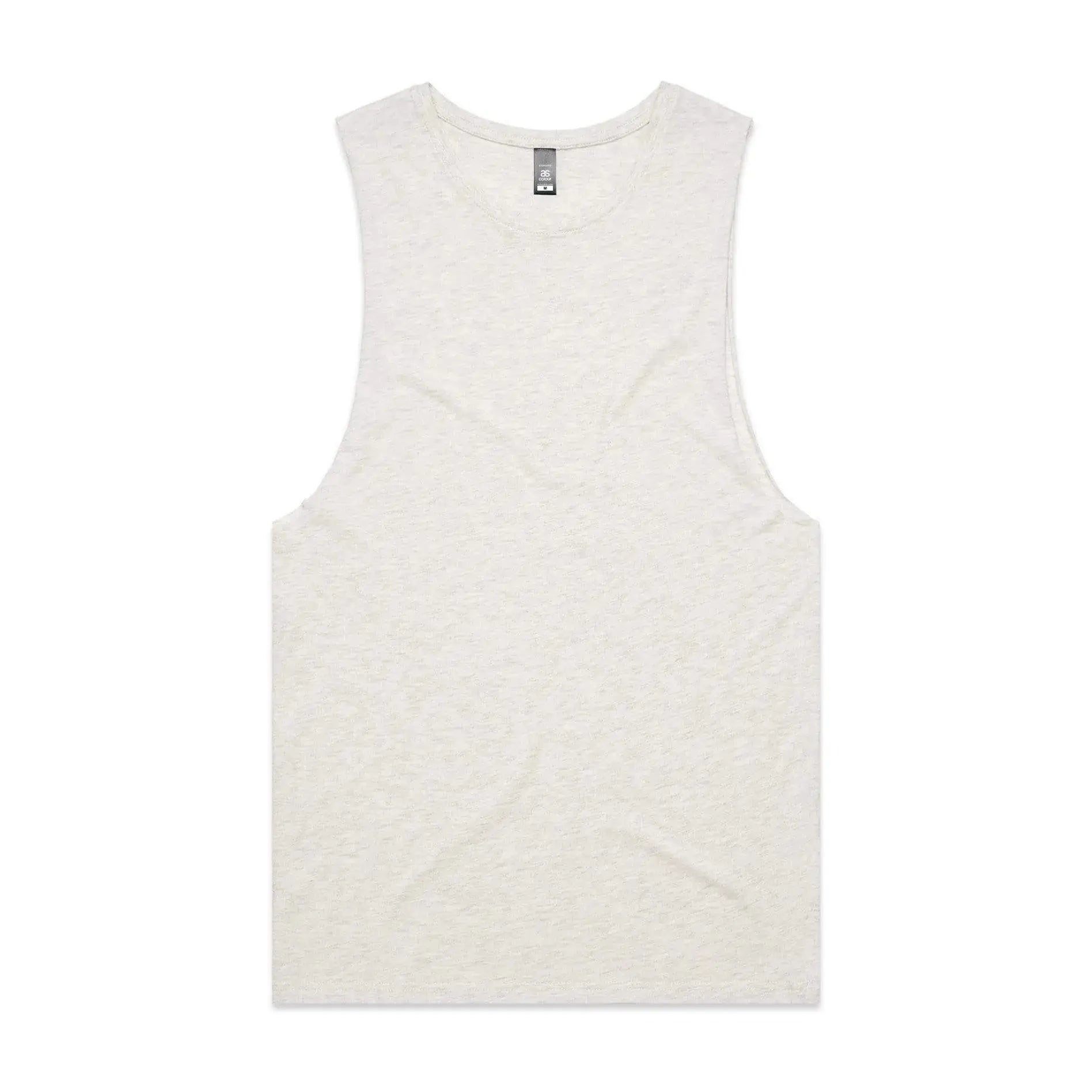 As Colour Men's barnard tank 5025 Casual Wear As Colour OATMEAL MARLE XSM 