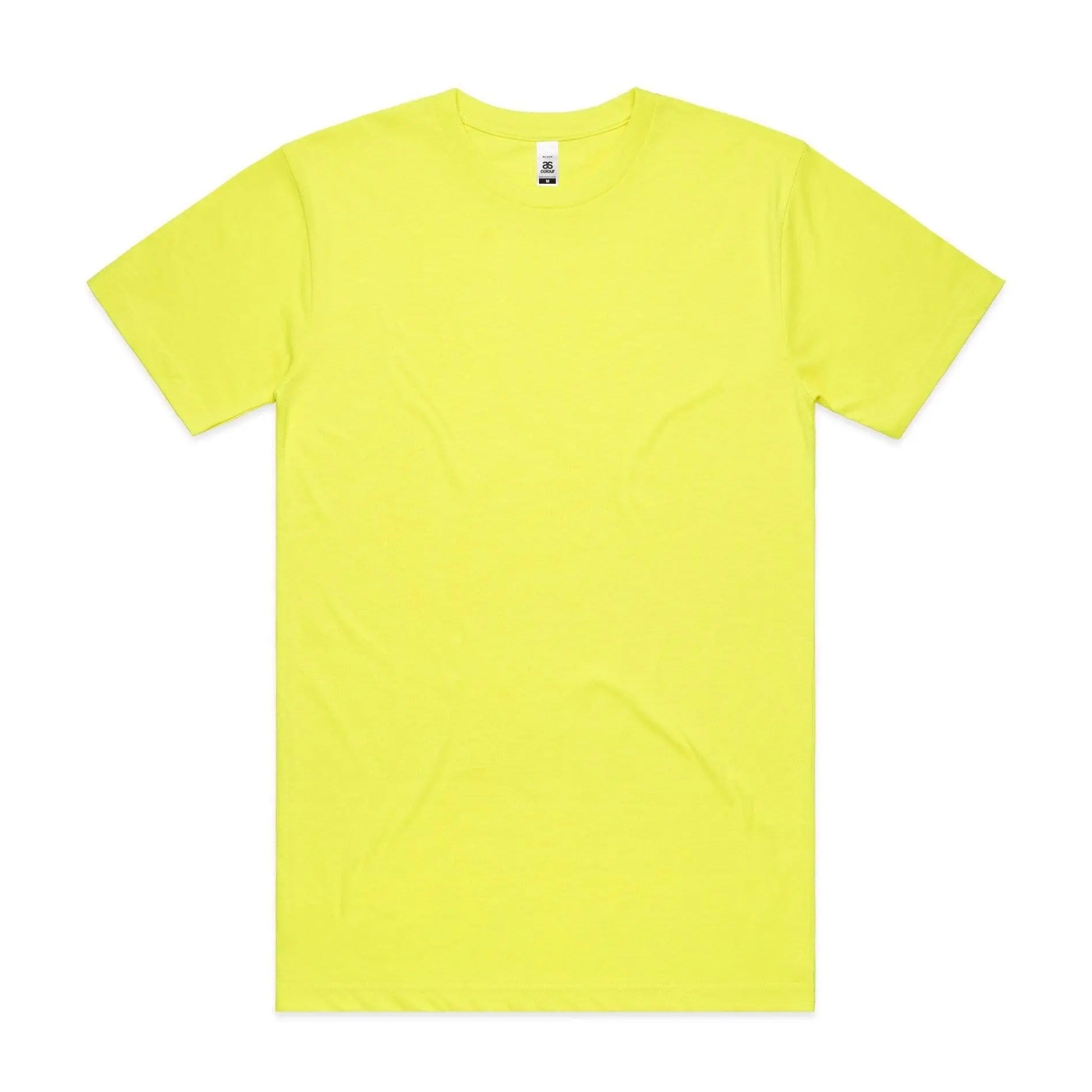 As Colour Men's block tee 5050F Casual Wear As Colour SAFETY YELLOW SML 