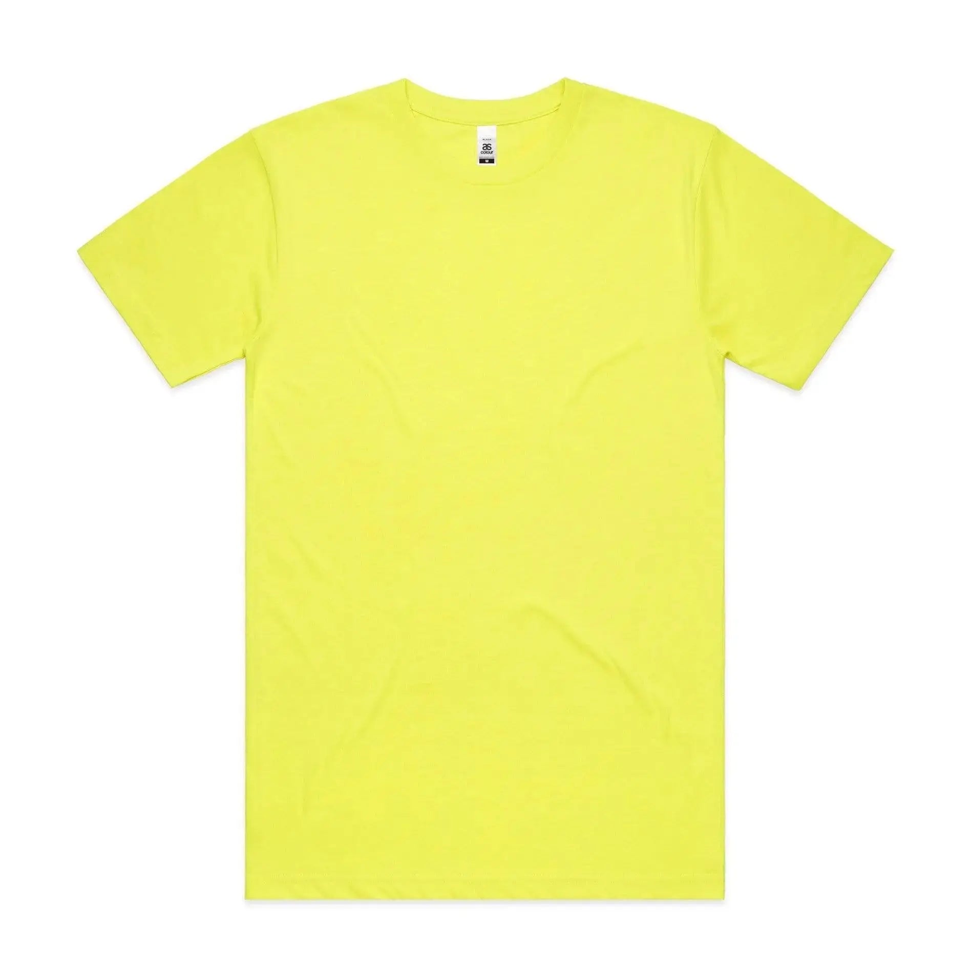 As Colour Men's block tee 5050F Casual Wear As Colour SAFETY YELLOW SML 