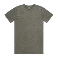 As Colour Men's stone wash staple tee 5040 Casual Wear As Colour MOSS STONE SML 