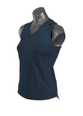 Aussie Pacific Ladies Botany Singlet 2107 Metro Workwear.