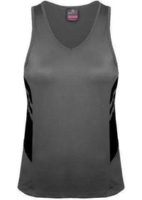 Aussie Pacific Ladies Tasman Singlet 2111 Casual Wear Aussie Pacific Ashe/Black 4 