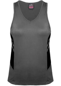Aussie Pacific Ladies Tasman Singlet 2111 Casual Wear Aussie Pacific Ashe/Black 4 