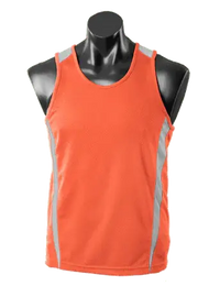 Aussie Pacific Men's Eureka Singlet 1104 Casual Wear Aussie Pacific Orange/Charcoal S 
