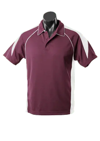 Aussie Pacific Casual Wear Burgundy/White / S AUSSIE PACIFIC men's premier polo shirt 1301