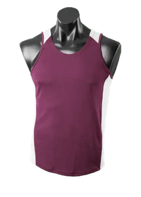 Aussie Pacific Premier Kids Singlet 3101 Casual Wear Aussie Pacific Burgundy/White 6 