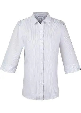 Aussie Pacific Ladies Bayview 3/4 Sleeve Shirt 2906T Metro Workwear.