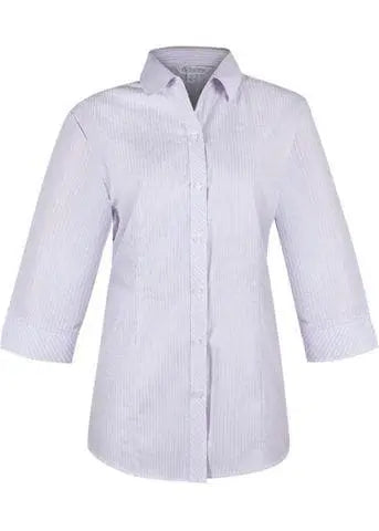 Aussie Pacific Ladies Bayview 3/4 Sleeve Shirt 2906T Metro Workwear.