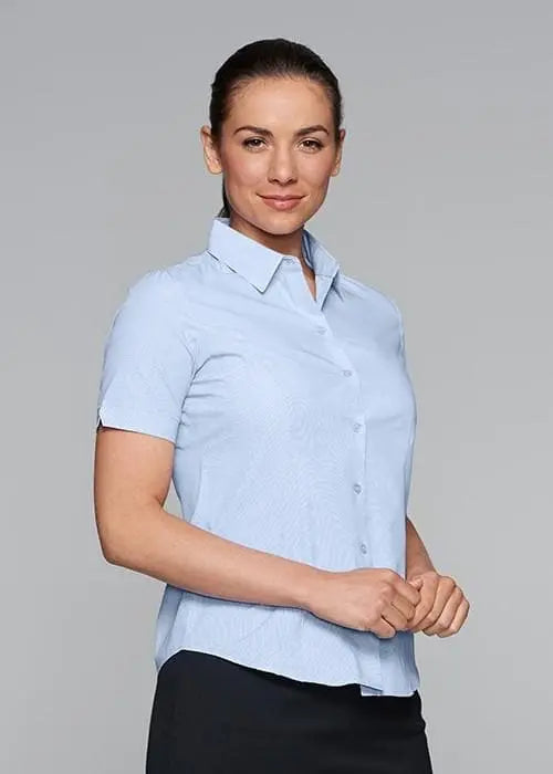 Aussie Pacific Ladies Belair Short Sleeve Shirt 2905S Metro Workwear.