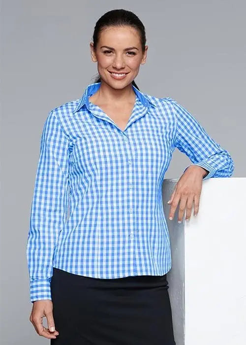 Aussie Pacific Ladies Davenport Long Sleeve Shirt 2908L Metro Workwear.