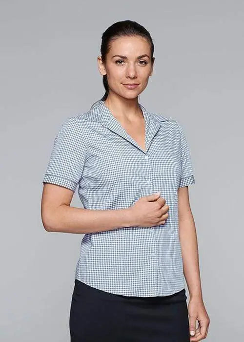 Aussie Pacific Ladies Epsom Short Sleeve Shirt  2907S Metro Workwear.