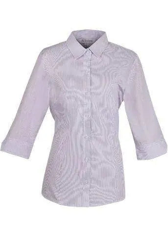 Aussie Pacific Ladies Henley 3/4 Sleeve Shirt 2900T Metro Workwear.