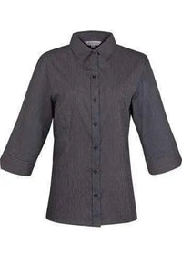 Aussie Pacific Ladies Henley 3/4 Sleeve Shirt 2900T Metro Workwear.