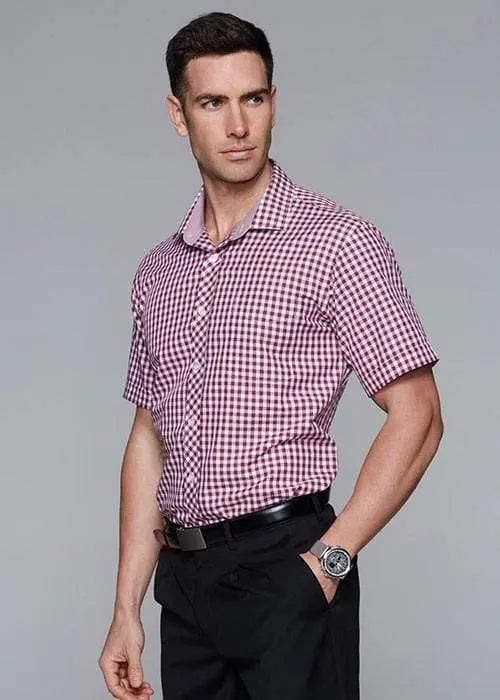 Aussie Pacific Men's Brighton Short Sleeve Shirt 1909S Metro Workwear.