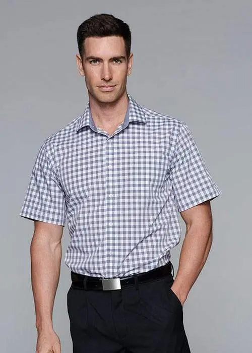 Aussie Pacific Men's Devonport Short Sleeve Shirt 1908S Metro Workwear.