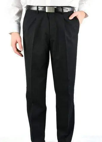 Aussie Pacific Pleated Men's Pants 1801 Corporate Wear Aussie Pacific Black 72R 