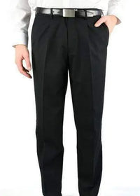 Aussie Pacific Pleated Men's Pants 1801 Corporate Wear Aussie Pacific Black 72R 