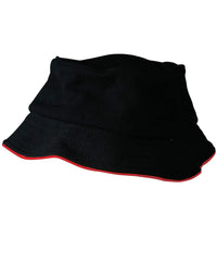 Pique Mesh With Sandwich Bucket Hat CH71 Metro Workwear.
