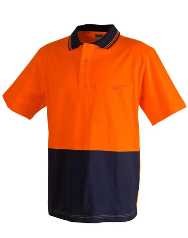 Cotton Jersey Two Tone Safety Polo SW35