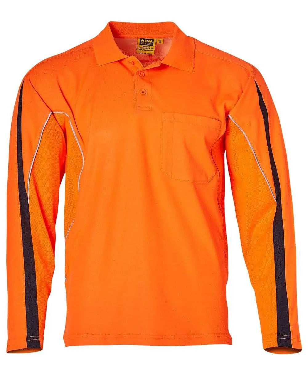 Hi-vis Legend Long Sleeve Polo Men's SW33A Metro Workwear.