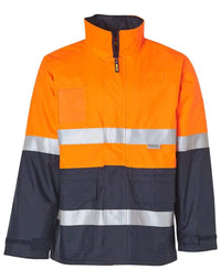 Hi-vis Long Line Jacket Polar With Fleece Lining SW50 Metro Workwear.