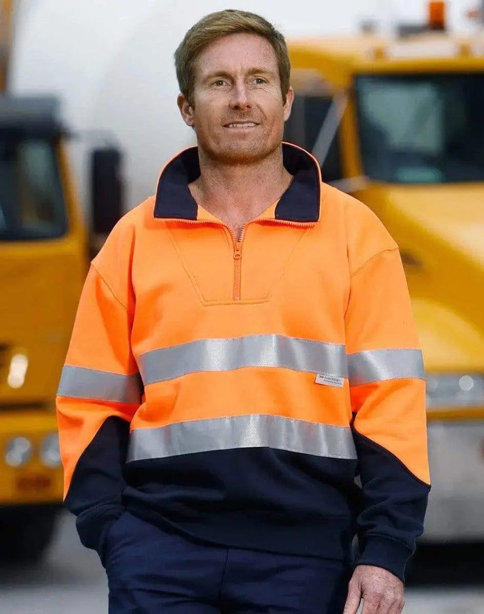 Hi-vis Long Sleeve Fleece Sweat SW14