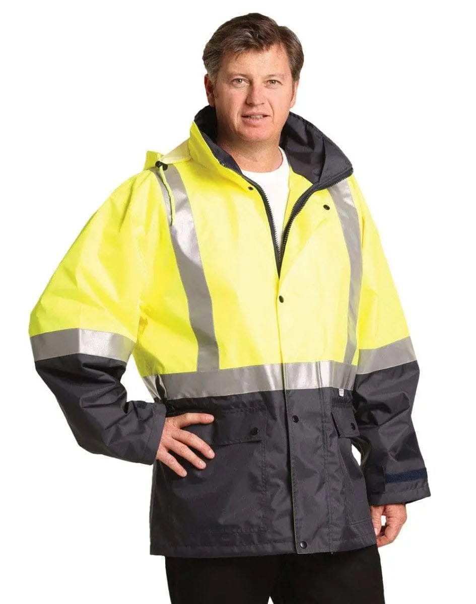 Hi-vis Safety Jacket With Mesh Lining & 3m Tapes SW18A