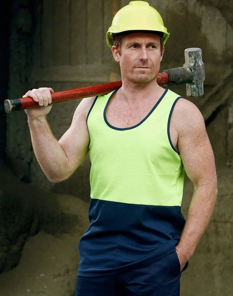 Hi-vis Safety Singlet SW15 Metro Workwear.