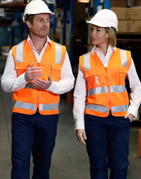 Hi-vis Safety Vest With Id Pocket & 3m Tape SW42 Metro Workwear.